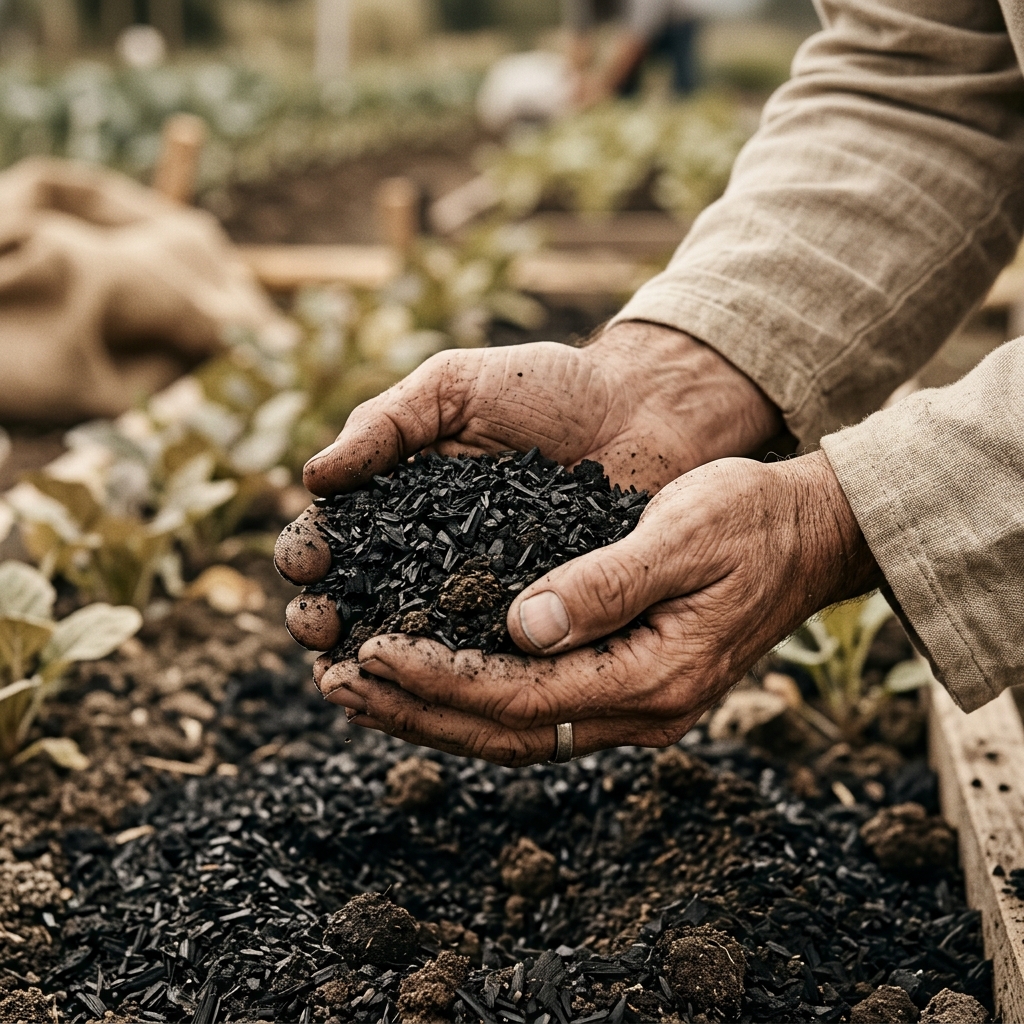 High quality biochar produced from agricultural waste for carbon removal